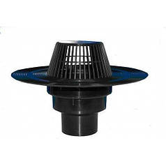 Кровільна лійка з листяловлювачем DN 110, патрубок 100 мм