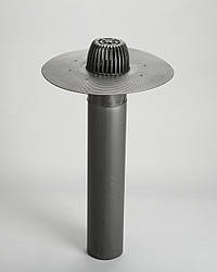 Кровільна лійка з листяловлювачем DN 110, патрубок 600 мм