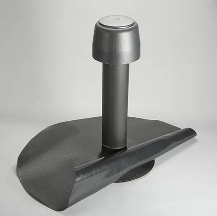 Аератор для плоских покрівель з бітумним фартухом (або ПВХ фартухом) DN 110, патрубок 600 мм, фото 1