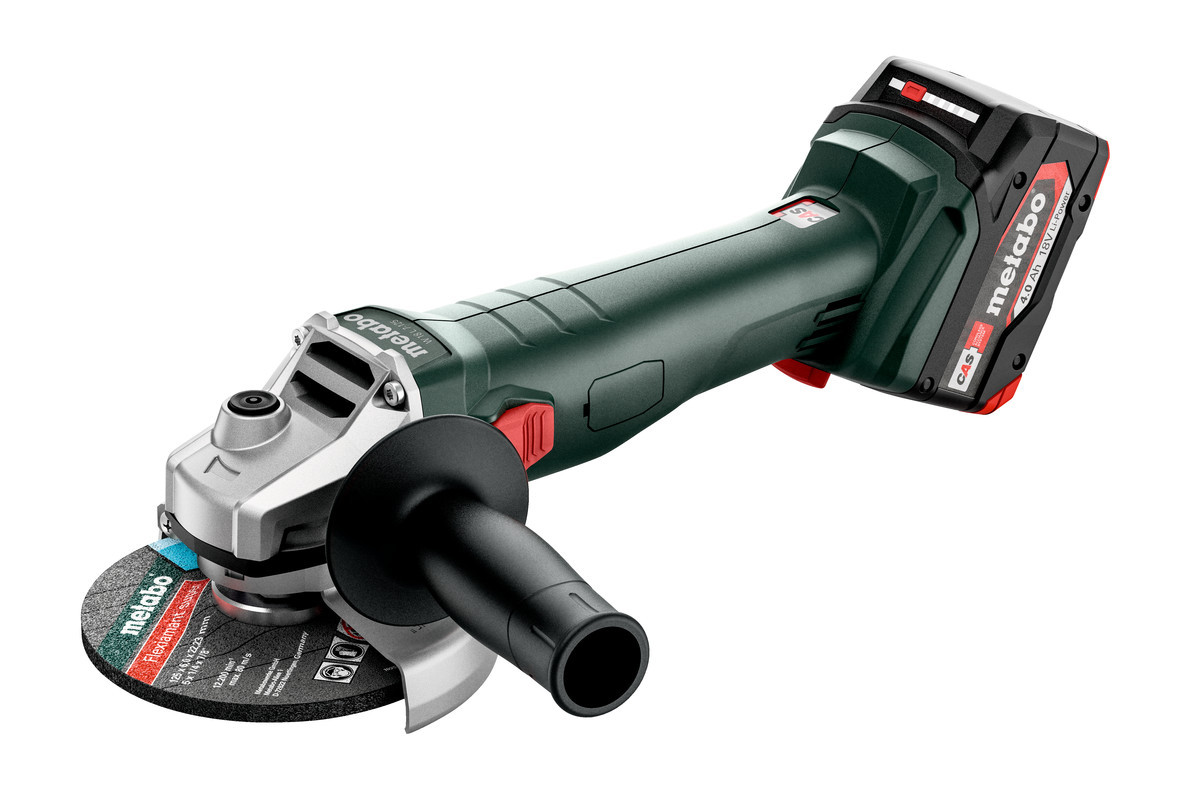 Акумуляторна кутова шліфмашина Metabo W 18 7-125, фото 1