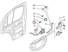 Замок передніх лівих дверей Fiat Ducato 250, Peugeot Boxer, Citroen Jumper (06-14), 1342155080, 9135X9, фото 8