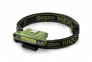 Налобний фонарик Headlamp Delphin RAZOR USB UC