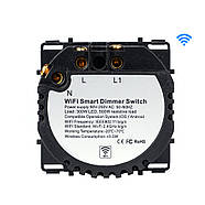 Сенсорний димер c WiFi + BLE 1DAL | Скляний світлорегулятор 1 канал, Золото (G86D-DR.WF.GD), фото 4