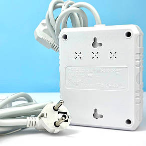 Мережевий фільтр живлення UA Power F13U на 2 розетки + 3USB 2 метри, фото 5
