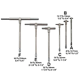 Нутромір телескопічний металевий Shahe 8150, діапазон від 8 до 150мм, набір із 6 штук, фото 3