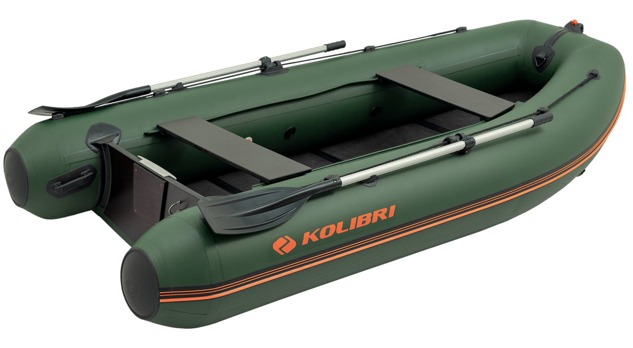 Надувний кільовий човен ПВХ Kolibri КМ-300DL + книжка. Купити надувний човен Колібрі 300 під мотор для риболовлі
