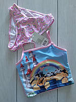 Окремий купальник на дівчинку, р.98-104, топ і плавки, Посіпаки