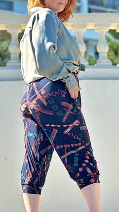 Стильні жіночі бріджі, тканина "Масло" 56, 58, 60 розмір 56, фото 2