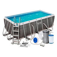 Басейн каркасний Bestway 56721 фільтр-насос, сходи