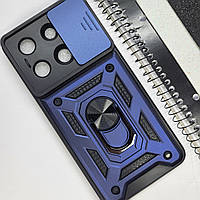 Протиударний чохол із закритою камерою шторкою кільцем на Xiaomi Redmi Note 13 4g / на телефон редмі нот 13