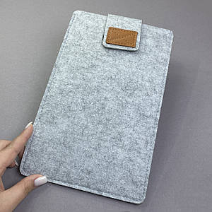 Чохол повстяний для планшета з діагоналлю 11.5" - 12.9" розмір 320 - 210 мм сірий o3t
