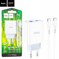 Зарядное устройство Hoco C97A PD 20W Type-C Type-C white / быстрая зарядка .