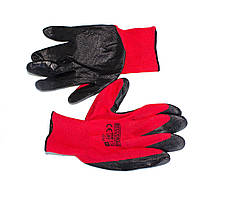 Рукавички робочі стрейч із нітриловим покриттям. Розмір L.