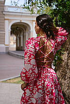 Плаття софт міді з довгими рукавами розміри норма, фото 4