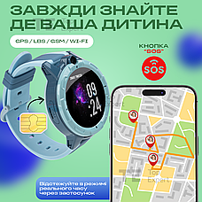 Смарт годинник з сім картою для дітей Meimi M3 4G з gps трекером і телефоном дитячі розумні годинник smart, фото 5