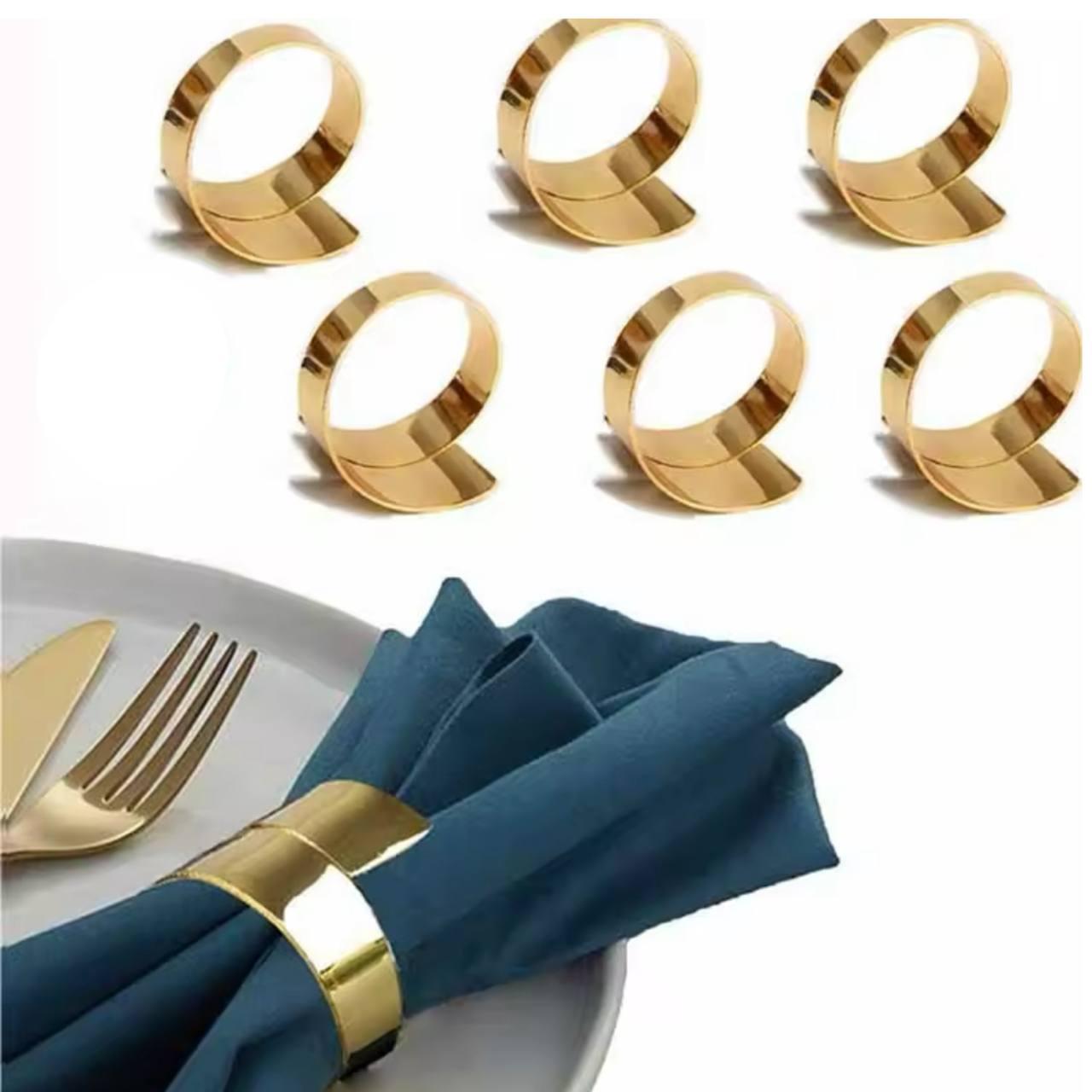 Набір кілець для серветок Gold 6 шт