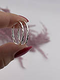 Срібні сережки кільця, фото 8
