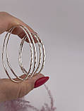 Срібні сережки кільця, фото 4