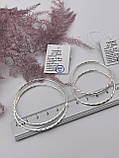 Срібні сережки кільця, фото 9