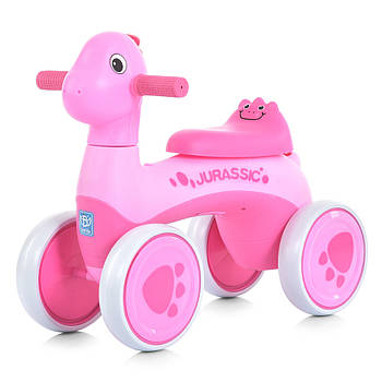 Каталка-толокар Дракончик (музика, світло, TF) Bambi M 5853E-8 Рожевий | Біговіл для найменших