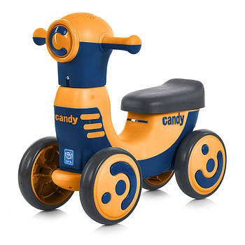 Каталка-толокар Міньйон (музика, світло, TF) Bambi M 5855E-7 Помаранчевий | Біговіл для найменших