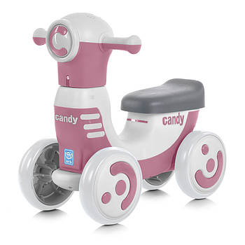 Каталка-толокар Міньйон (музика, світло, TF) Bambi M 5855E-8 Рожевий | Біговіл для найменших