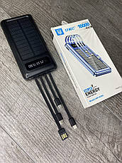 Power bank UKC SOLAR ENERGY Повербанк, на сонячній батареї 10000 mAh, фото 3
