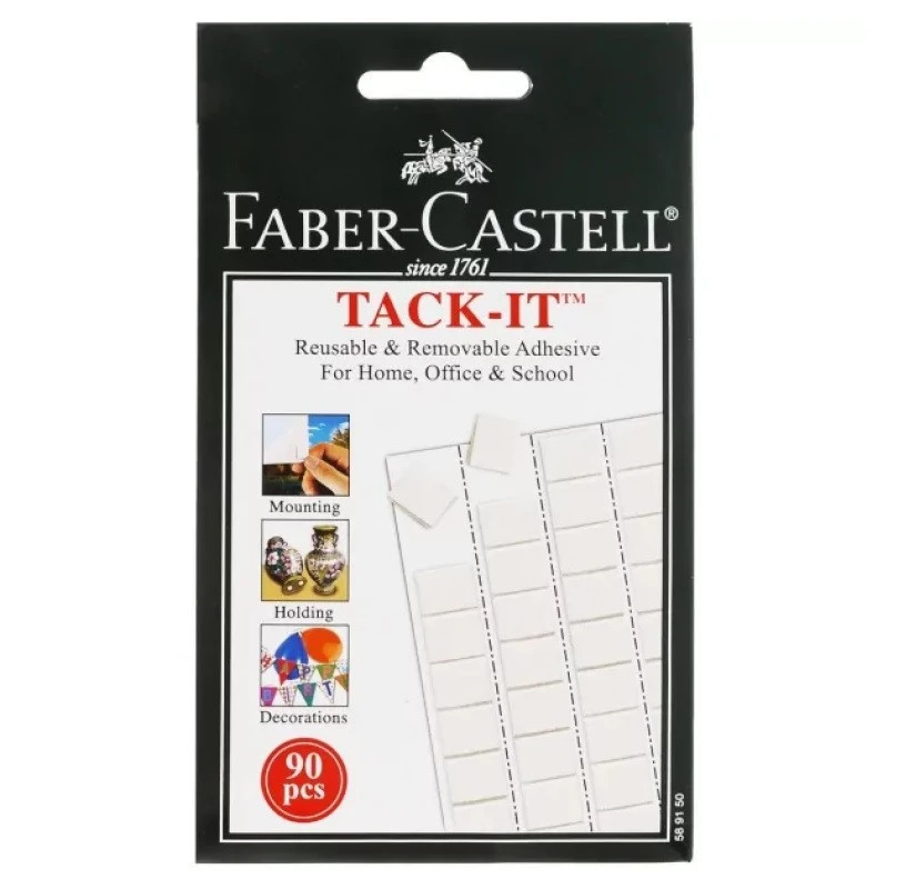 Клей багаторазового використання Tack-It Білого кольору Faber-Castell