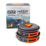 Набір туристичного посуду для походів СИЛА (каструля + сковорода) (960552), фото 3