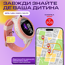 Смарт годинник з сім картою для дітей Meimi M3 4G з gps трекером і телефоном дитячі розумні годинник smart, фото 3