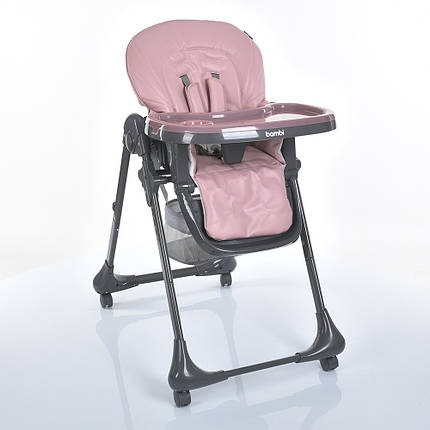 Стільчик для годування Bambi M 3233L-G Pink Рожевий, фото 1