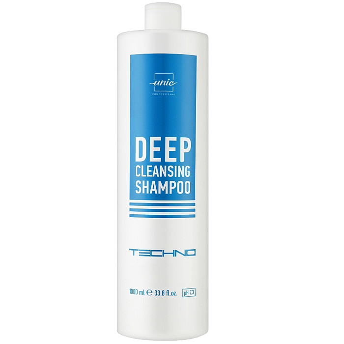 Шампунь для глибокого очищення волосся Unic Techno Deep Cleansing Shampoo 1000мл, фото 1
