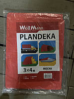 Тент 3х4м, помаранчевий, 80г/м2 (71-522-0)