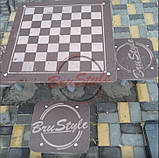 Столик дитячий для гри в шахи з 4 сидіннями (вуличні меблі), фото 2
