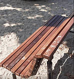 Лавка зі спинкою в парк вулична, фото 2