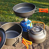 Набір туристичного посуду для походів (каструля + сковорода + чайник) СИЛА (960551), фото 6