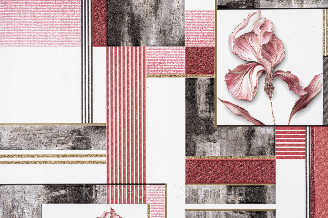 Слов'янські Шпалери КФТП вінілові на паперовій основі супер мийка 10м*0,53 9В49 Целозія 5865-04, фото 1