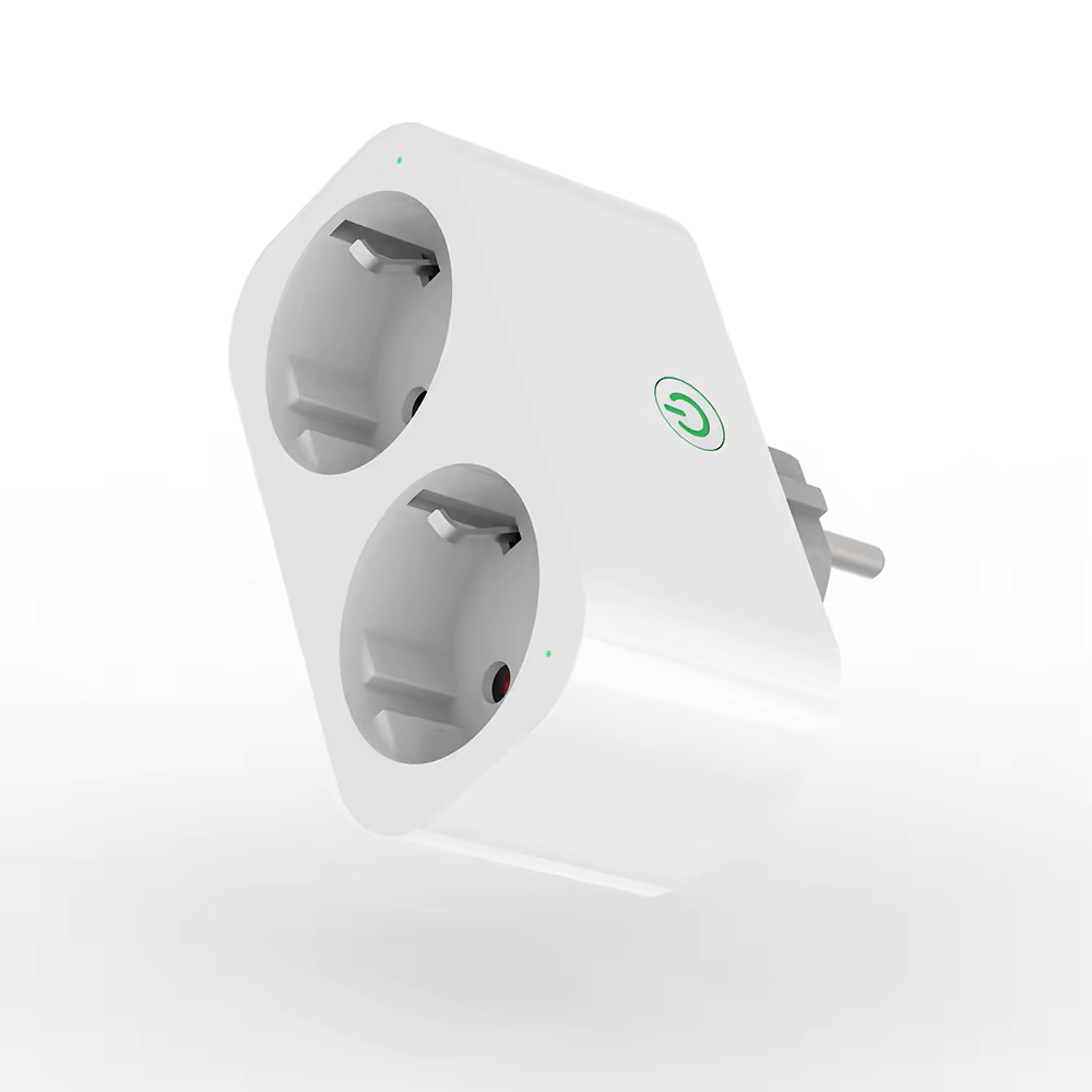 Wi-Fi розетка 2 гнізда 1DAL | Розумний мережевий подвійник + Статистика Энергоспоживання (Y809M-GE), фото 1