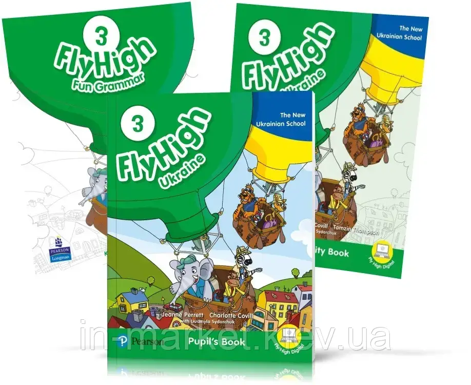 Fly High 3, Pupil's book + Activity Book + FUN GRAMMAR Підручник + Зошит+Граматика