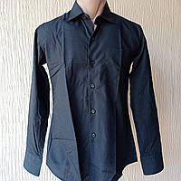 Сорочка чоловіча довгий рукав, чорна