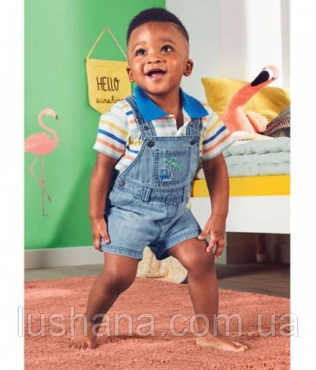 Джинсовий комбінезон ромпер Lupilu на малюка / р.74, 6-9 міс., фото 1