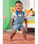 Набір дитячих джинсових комбінезонів ромперів Lupilu на малюка р.74, фото 2