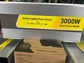 Інвертор Jyins Інвертор-перетворювач струму з чистою синусоїдою с зарядним і UPS ДБЖ P3000/6000W 12V