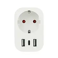 Розумна розетка з виходом USB + Type-C 1DAL | Wi-Fi перехідник (Y8101U-GE), фото 2