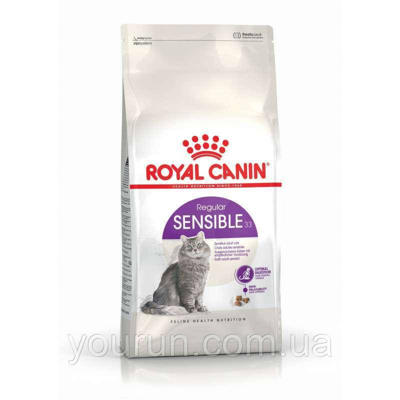 Royal Canin (Роял Канін) Sensible - корм для дорослих котів з чутливим травленням 8+2 кг