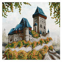 Схема вишивки бісером, Т-0290 Смарагдовий замок