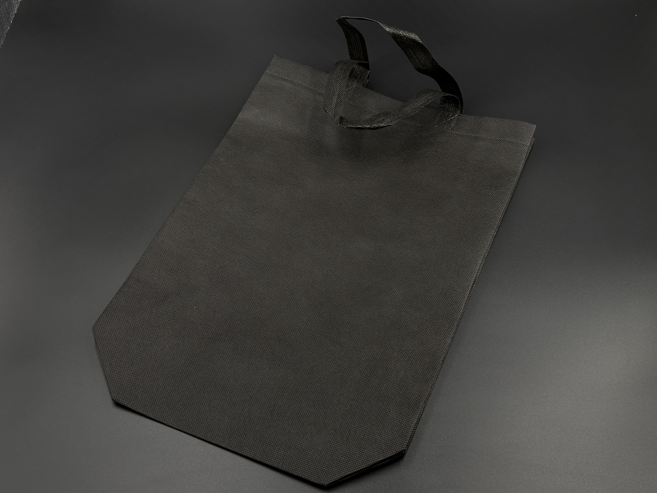 Еко сумка спанбонд. Цвет Черний. 30Х38Х10см