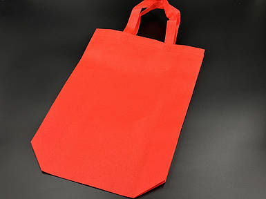 Еко сумка спанбонд. Цвет Красний. 30Х38Х10см