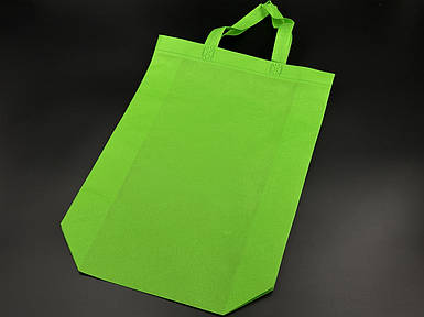 Еко сумка спанбонд. Цвет Салатовый. 30Х38Х10см