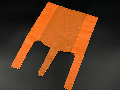 Еко сумка спанбонд. Цвет Оранжевый. 24х45см